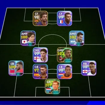 eFootball Accounts Legends & Iconic Players Android|Power 3025|Epic Edwin van der Sar,Gennaro Gattuso|6 Show Time Lionel