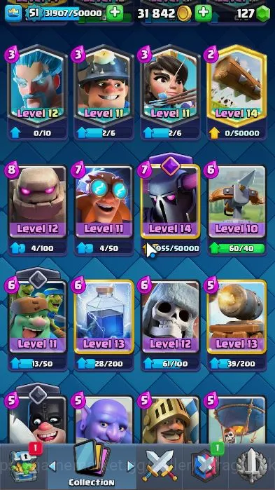 Clash Royale Accounts Lvl 51|Trophy 8832|Limited Skin|KTL 14|Card 121|3  image 2