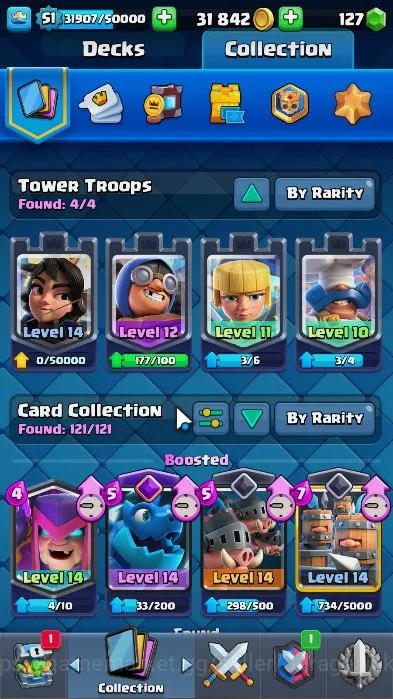 Clash Royale Accounts Lvl 51|Trophy 8832|Limited Skin|KTL 14|Card 121|3  image 3