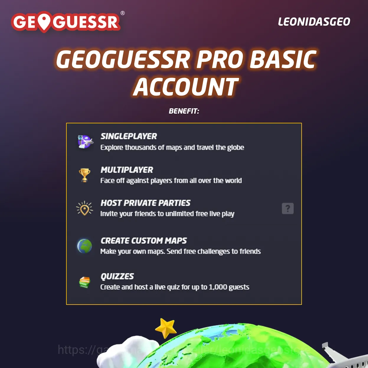 GeoGuessr Accounts GeoGuessr Pro Basic | 12 Months Subscription image 2