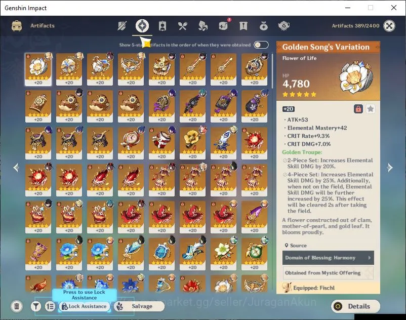 Genshin Impact Accounts Mid Game ASIA|AR 56|3 Limited+5 [5*Weapon]|Hu Tao+Sign, Raiden Shogun, Wriothesley|Keqing Bennett 3