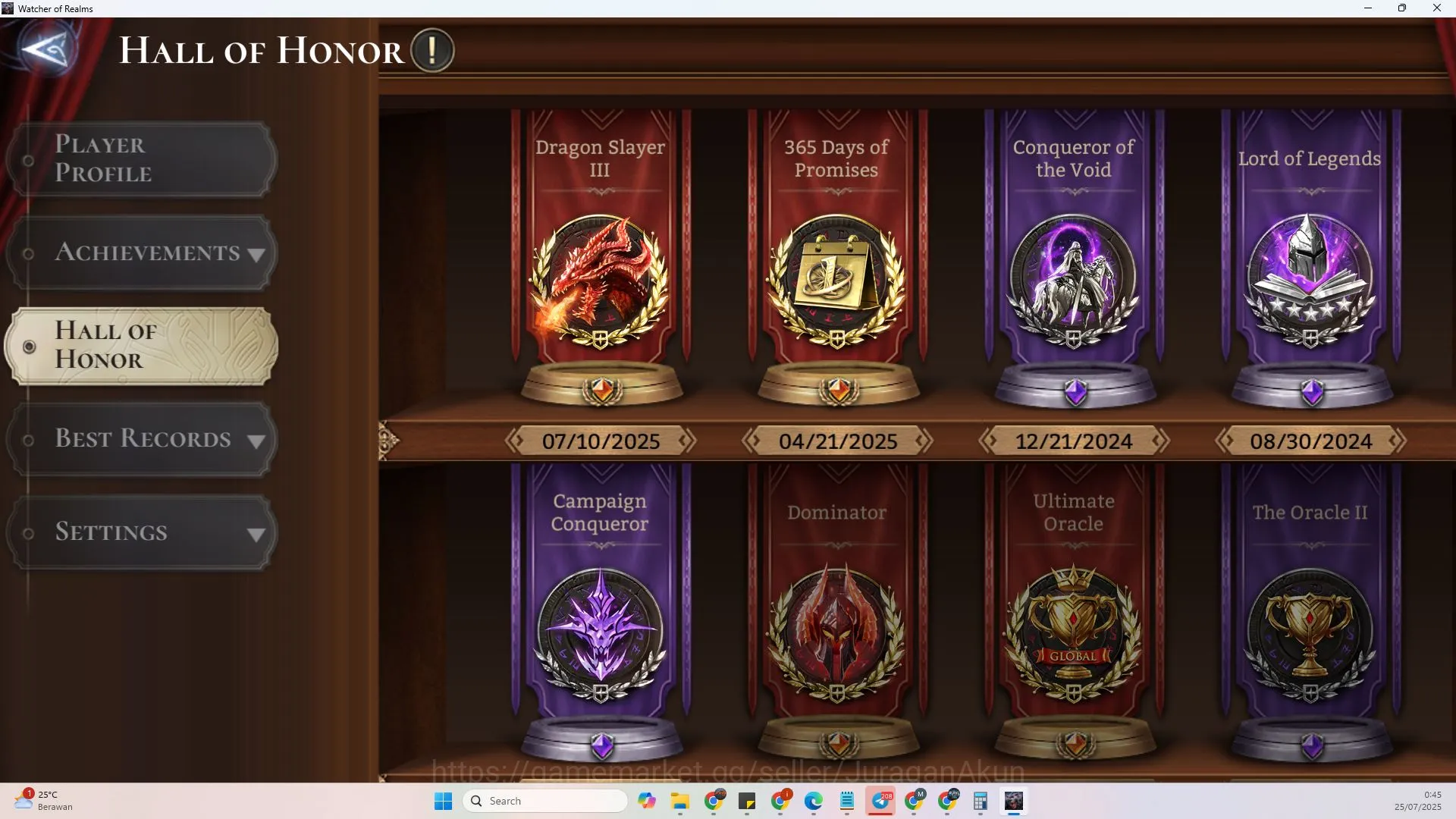 Watcher of Realms Accounts End-Game 60x|Pwr6.4M|10Lord(PraetusA3,Ingrid,Aracha etc)71Legend|Unamable Ajax|58K 7