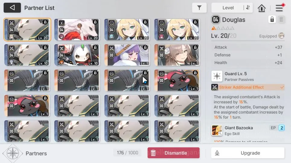 Chaos Zero Nightmare Accounts GLOBAL Lv22| 4SSR(Kayron,Orlea,Haru,Meilin)+9SR(MikaM3,Selena,Lucas,TressaM2,etc)+7SR 3
