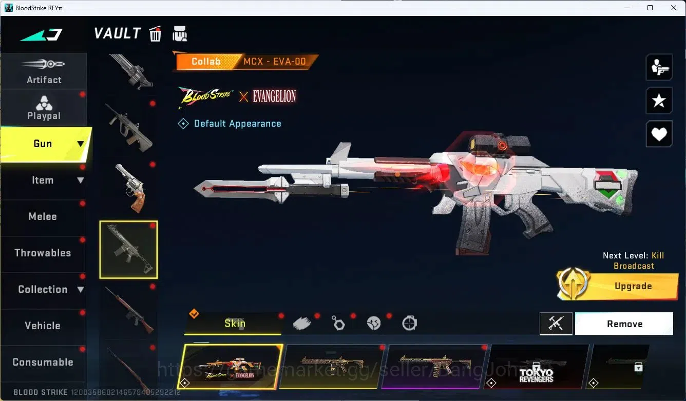 Blood Strike Accounts ASIA | 2 EVA: MCX,KATYA | 1 AOT: FAL | 1 Limited R image 11