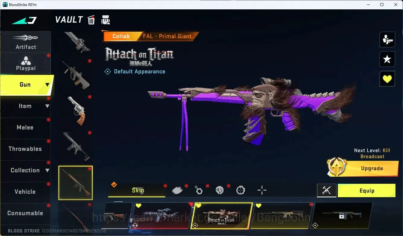 Blood Strike Accounts ASIA | 2 EVA: MCX,KATYA | 1 AOT: FAL | 1 Limited R image 12