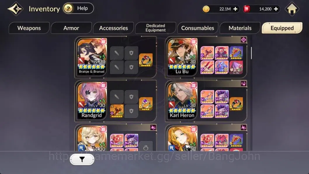 Seven Knights Re:Birth Accounts Global|FullEX7(Juri,Fai,Gelidus,Melia,Rosie)35TC6( image 10