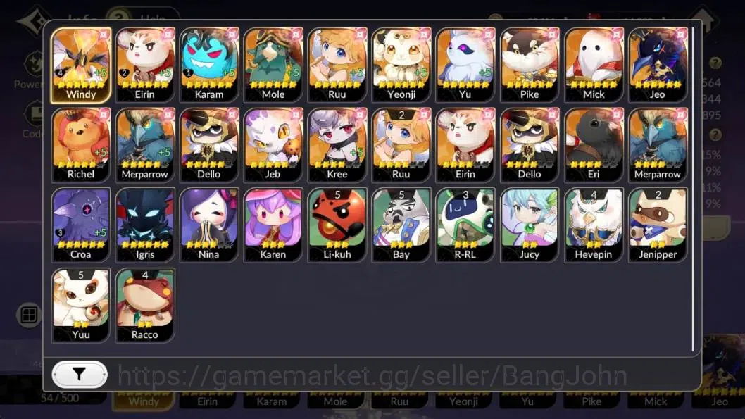 Seven Knights Re:Birth Accounts Global|FullEX7(Juri,Fai,Gelidus,Melia,Rosie)35TC6( image 4