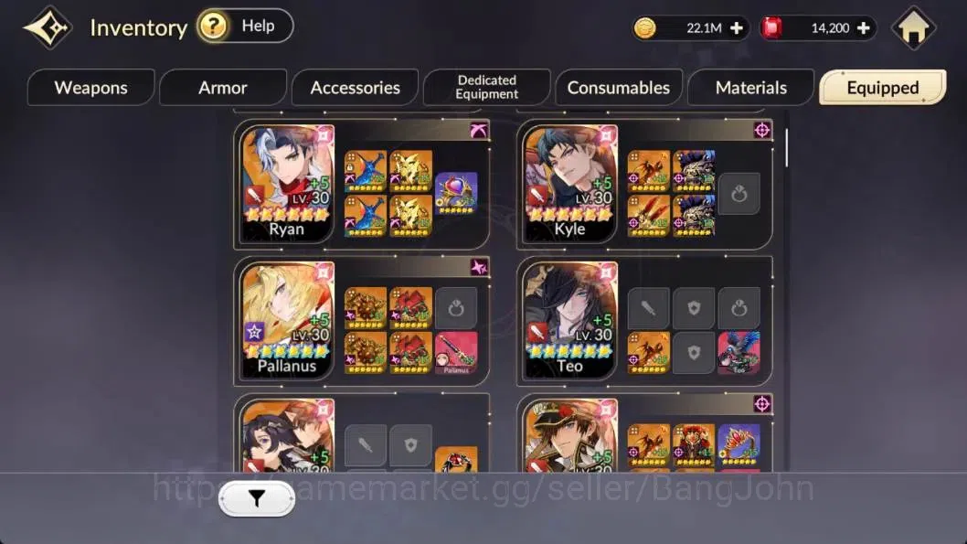 Seven Knights Re:Birth Accounts Global|FullEX7(Juri,Fai,Gelidus,Melia,Rosie)35TC6( image 9