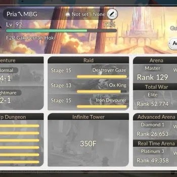 Seven Knights Re:Birth Accounts Global|FullEX7(Juri,Fai,Gelidus,Melia,Rosie)35TC6( image 1