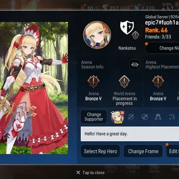 Epic Seven Accounts High-End Global Unverif|Rank 46|5 ML[Lisette,S Taeyou,NM Luna,A Shadow,ATywin|POH ON-Bless ON|2,2K
