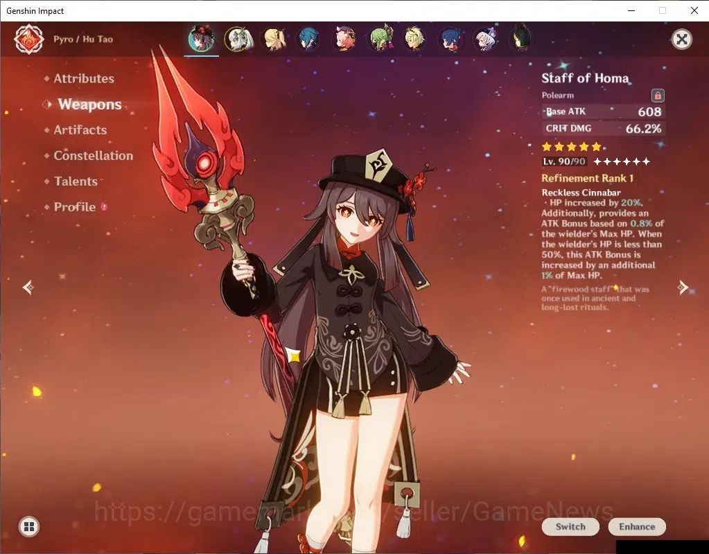 Genshin Impact Accounts Asia|AR 54|2 Limited+1(*5 Wep)|[HutaoC2]+Sign,Nahi image 4