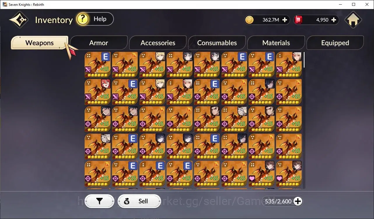 Seven Knights Re:Birth Accounts GLOBAL SEA|Full ex-7k[FaiTC2,GelidusTC1,Melia,Juri image 11