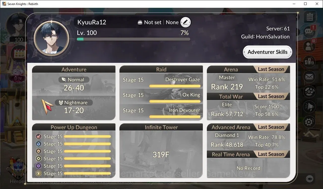 Seven Knights Re:Birth Accounts GLOBAL SEA|Full ex-7k[FaiTC2,GelidusTC1,Melia,Juri image 5