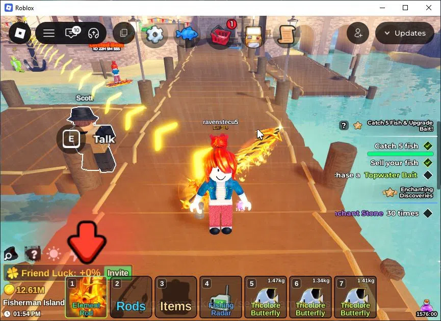 Roblox Accounts Lv 384 Fish It 1 Rod Secret (Element) 1 Mythic (Gh image 1