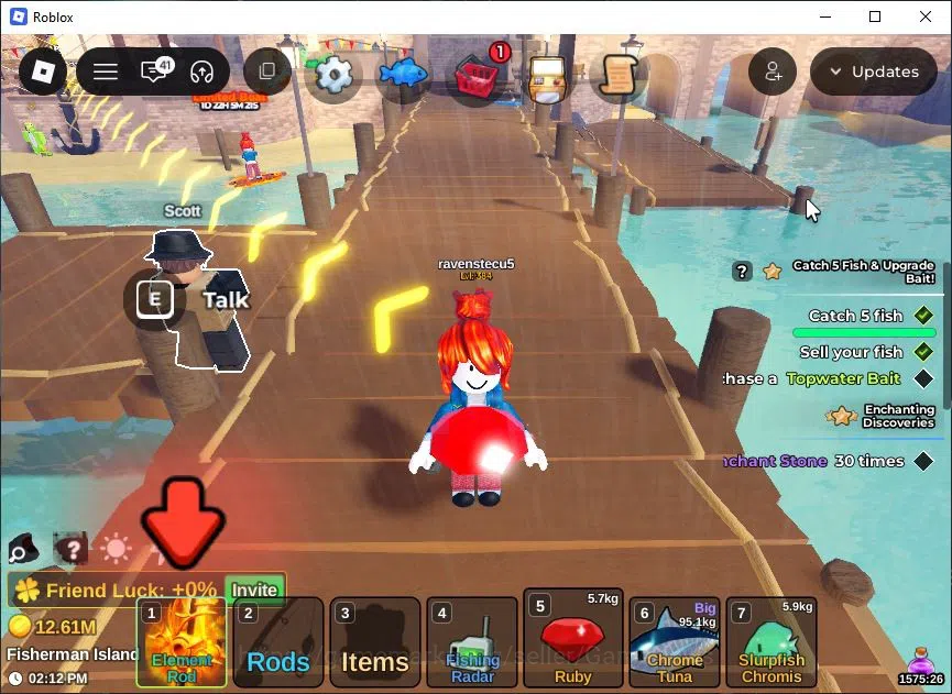 Roblox Accounts Lv 384 Fish It 1 Rod Secret (Element) 1 Mythic (Gh image 6
