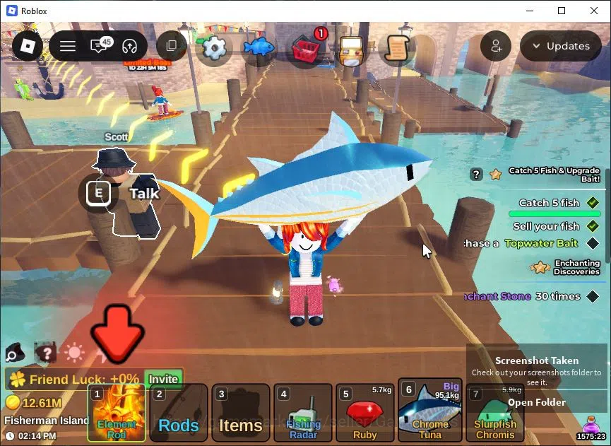 Roblox Accounts Lv 384 Fish It 1 Rod Secret (Element) 1 Mythic (Gh image 7