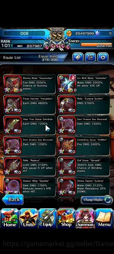 Grand Summoners Accounts Global|Rank 101|21 Ascend+7 TW|(Saitama,Hajime,Chl image 10