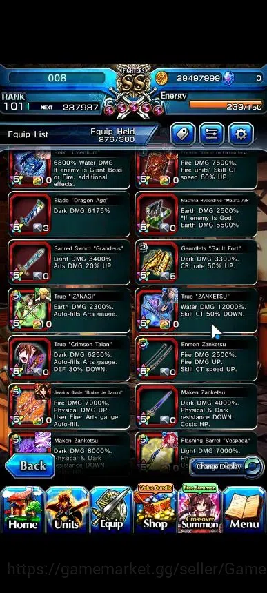Grand Summoners Accounts Global|Rank 101|21 Ascend+7 TW|(Saitama,Hajime,Chl image 11