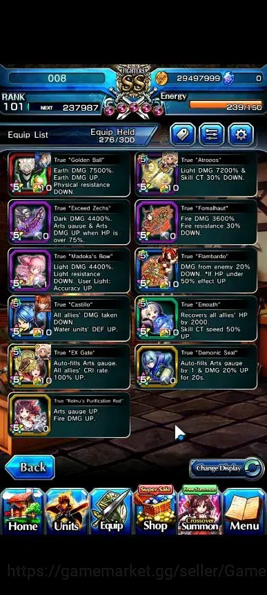 Grand Summoners Accounts Global|Rank 101|21 Ascend+7 TW|(Saitama,Hajime,Chl image 6