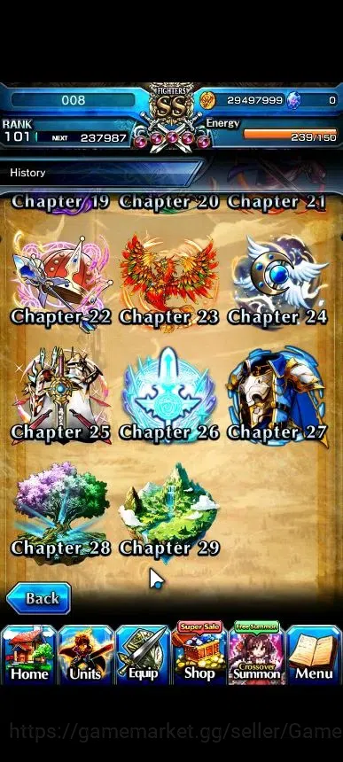 Grand Summoners Accounts Global|Rank 101|21 Ascend+7 TW|(Saitama,Hajime,Chl image 9