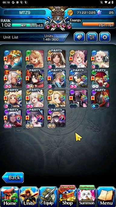 Grand Summoners Accounts Global|Rank 102|18 Ascend [UP RoyTW,SaberTW,SS Liz image 2