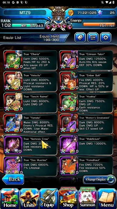 Grand Summoners Accounts Global|Rank 102|18 Ascend [UP RoyTW,SaberTW,SS Liz image 3