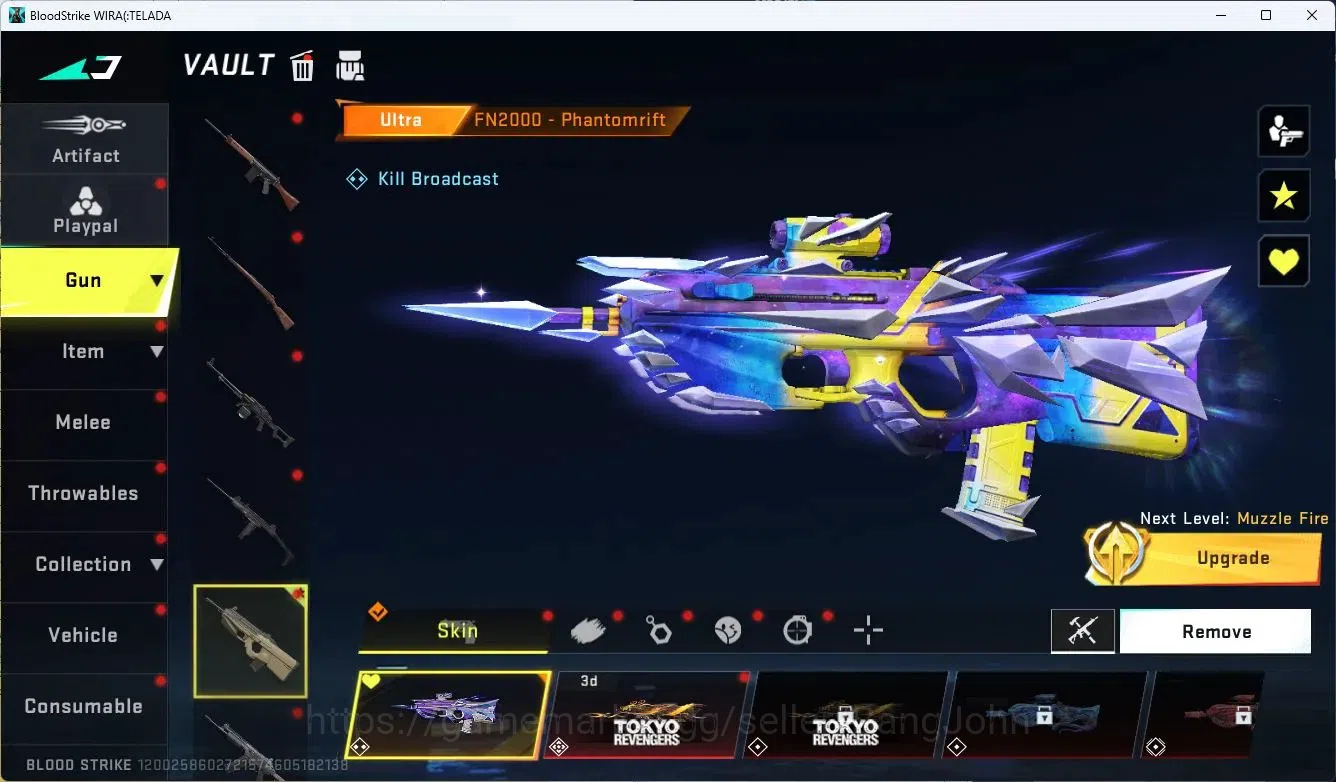 Blood Strike Accounts ASIA | 2 ULTRA GUN: FN2000, QBZ95 | 2+ TR Gun Skin image 2