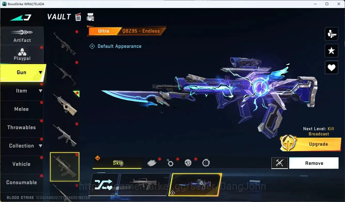 Blood Strike Accounts ASIA | 2 ULTRA GUN: FN2000, QBZ95 | 2+ TR Gun Skin image 3