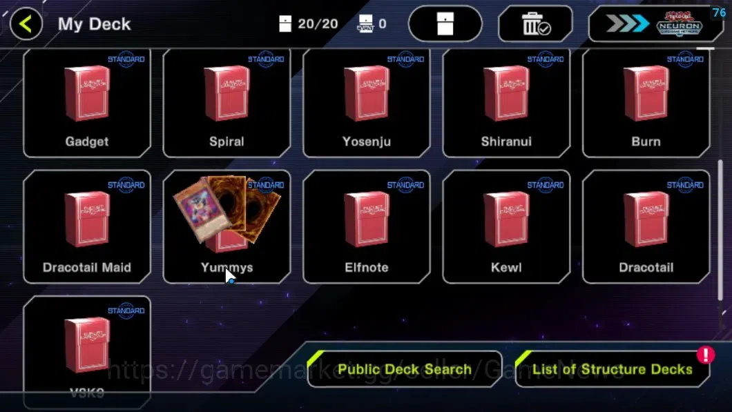 Yu-Gi-Oh! Master Duel Accounts Mid-Level Android|Lv 18 | 20 Deck |Dracotail Maid, Yummys, Elfnote, Kewl, Dracotail, VSK9 3
