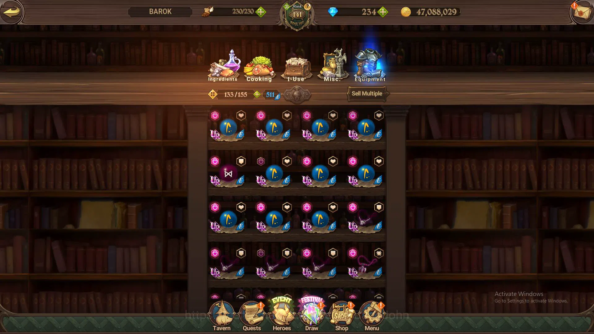The Seven Deadly Sins: Grand Cross Accounts Others ASIA|LS135-DM234|7LR CUsack5/6,Merlin5/6,Brunhild4/6|Full 12
