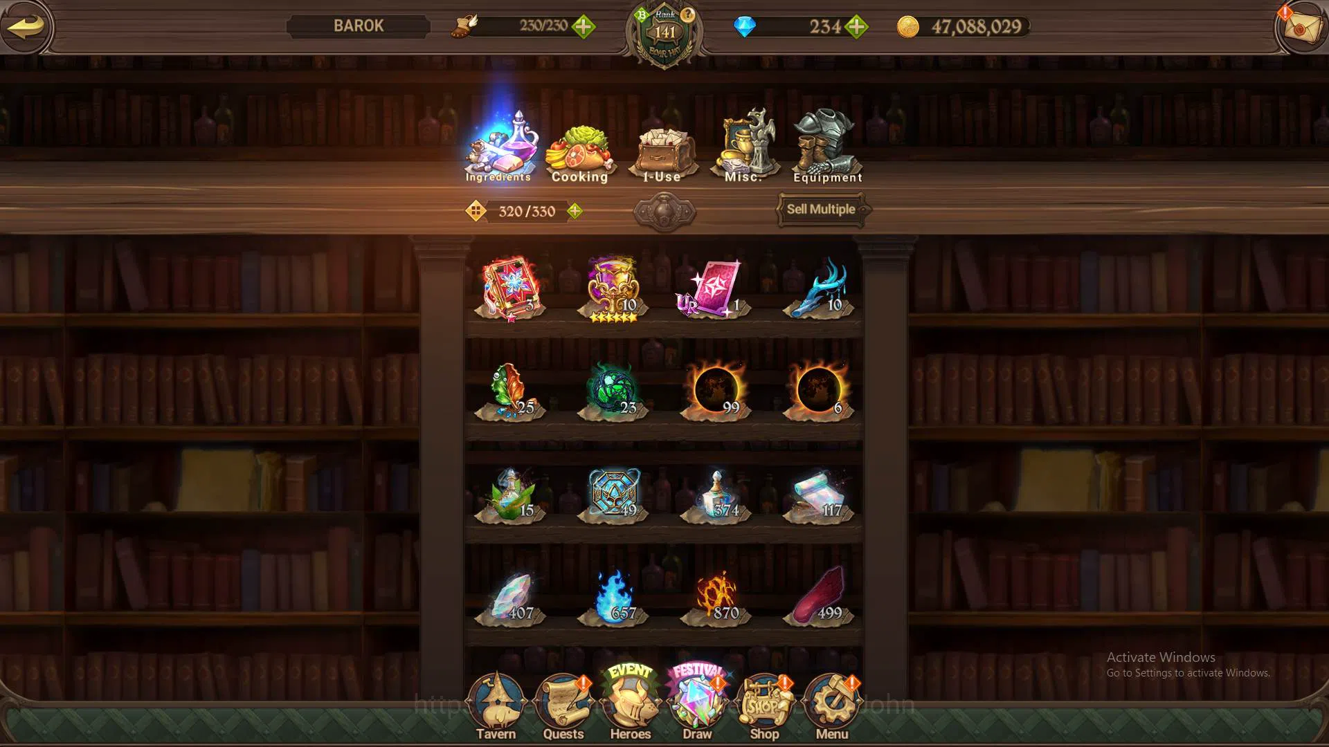 The Seven Deadly Sins: Grand Cross Accounts Others ASIA|LS135-DM234|7LR CUsack5/6,Merlin5/6,Brunhild4/6|Full 4