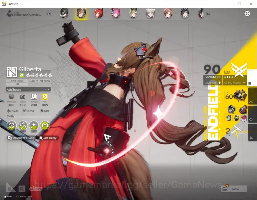 Arknights: Endfield Accounts ASIA|Lv 56|9 SSR (4 Limited) + 11 (6* Weapon)+3 Weapon 2