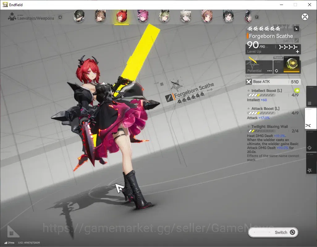 Arknights: Endfield Accounts ASIA|Lv 56|9 SSR (4 Limited) + 11 (6* Weapon)+3 Weapon 5
