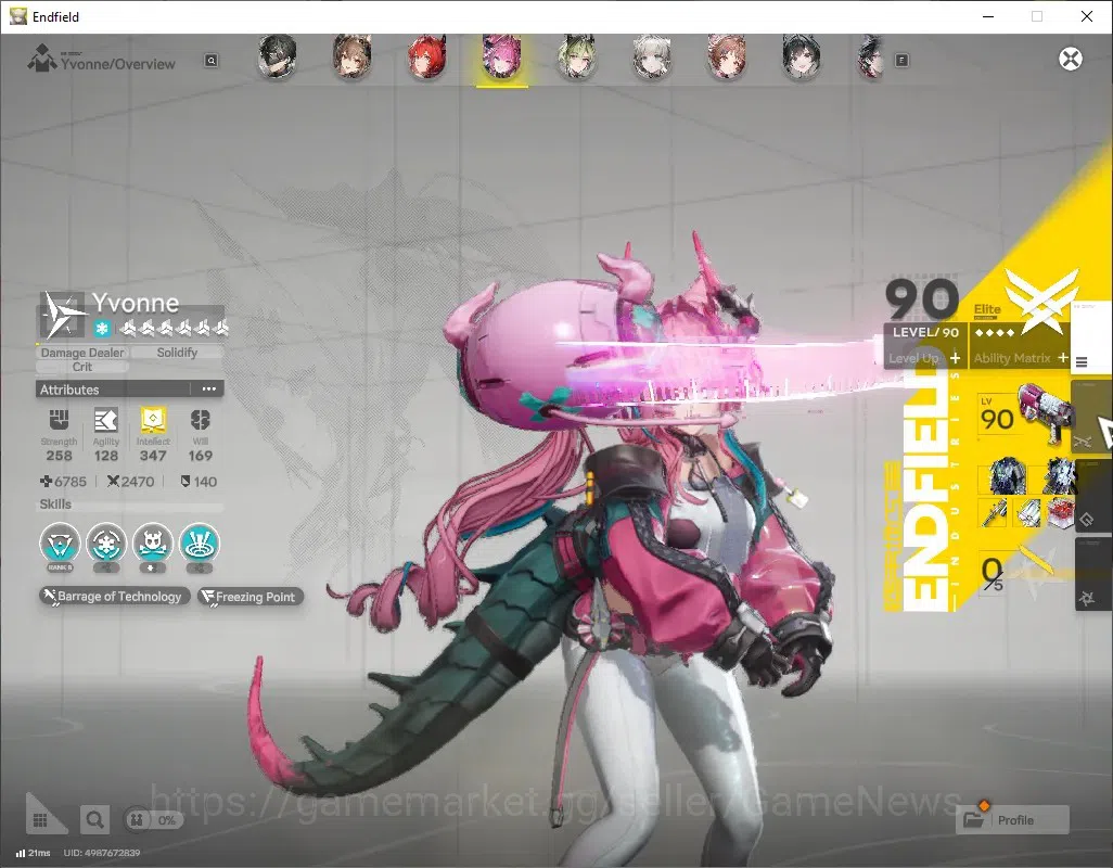 Arknights: Endfield Accounts ASIA|Lv 56|9 SSR (4 Limited) + 11 (6* Weapon)+3 Weapon 6