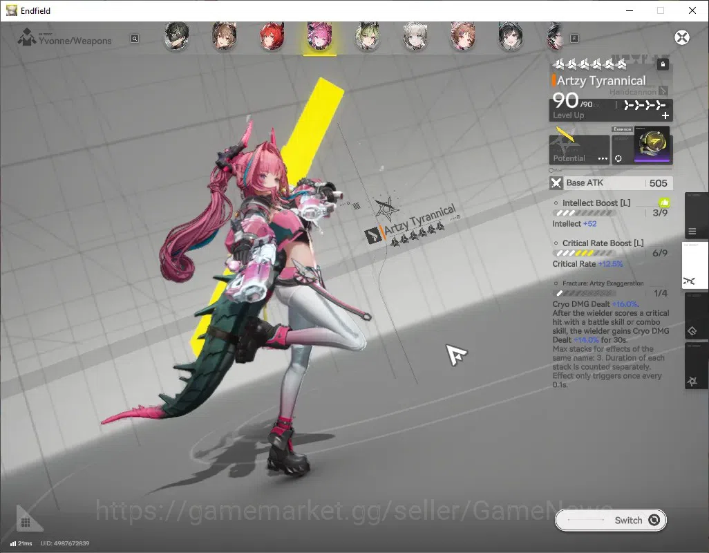 Arknights: Endfield Accounts ASIA|Lv 56|9 SSR (4 Limited) + 11 (6* Weapon)+3 Weapon 7