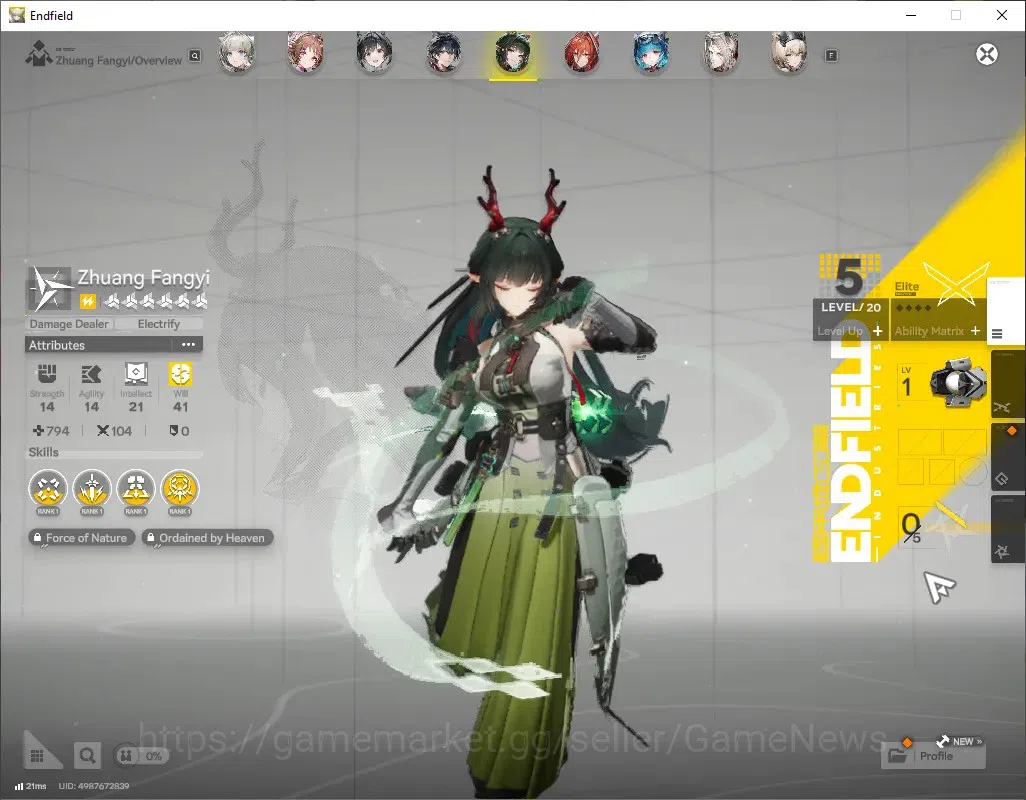 Arknights: Endfield Accounts ASIA|Lv 56|9 SSR (4 Limited) + 11 (6* Weapon)+3 Weapon 8