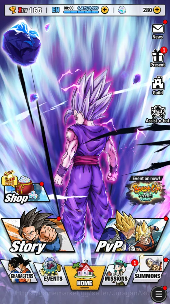 127M Total Power|LV 165|6 UL+ 33 LL| Beast Gohan, SS4 Vegeta, SS Goku, Cell, Shenron, and ETC |Android| Check SS (DBL783) Dragon Ball Legends Mid-Tier 127M Total Power|LV 165|6 UL+ 33 LL| Beast Gohan, image 1