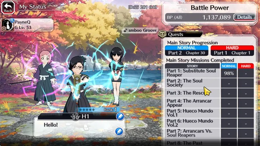 Bleach: Brave Souls Accounts Mid-Tier [GLOBAL]BP 1,1M|Fresh Story|14 MT[Spirit 3