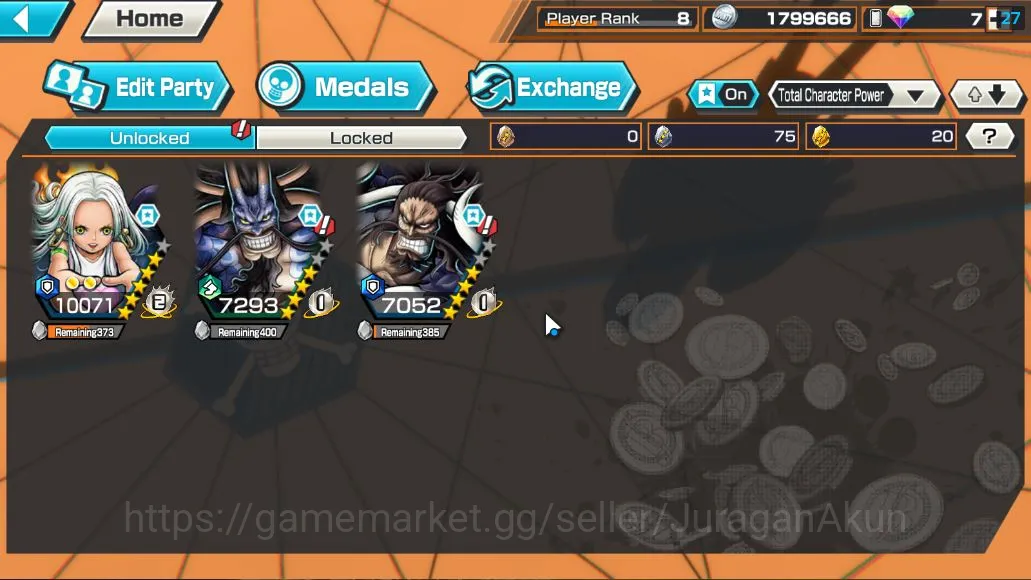 One Piece Bounty Rush Accounts Global| 3 META EX | Seraphim S-Snake, Onigashima K image 4