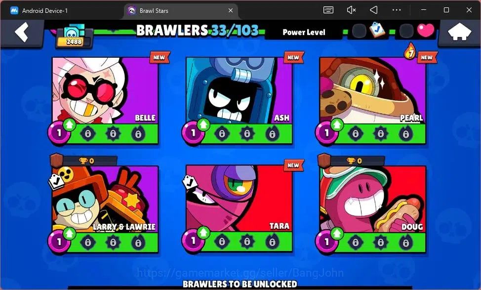 Brawl Stars Accounts Global |2488 Trophy|33 Brawler|2 Max Hypercharge(B image 10