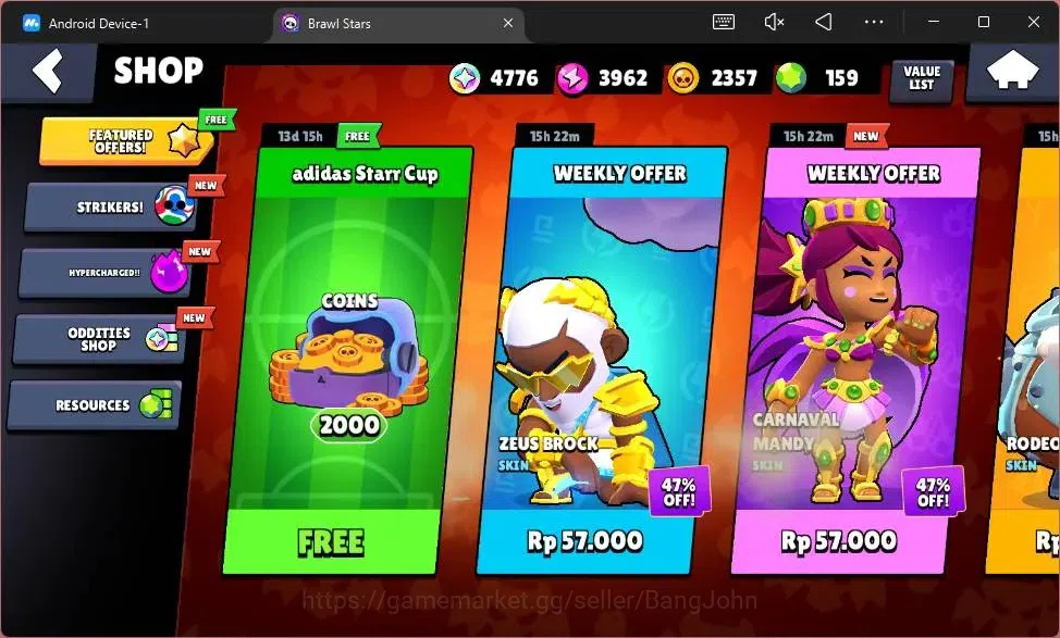 Brawl Stars Accounts Global |2488 Trophy|33 Brawler|2 Max Hypercharge(B image 4