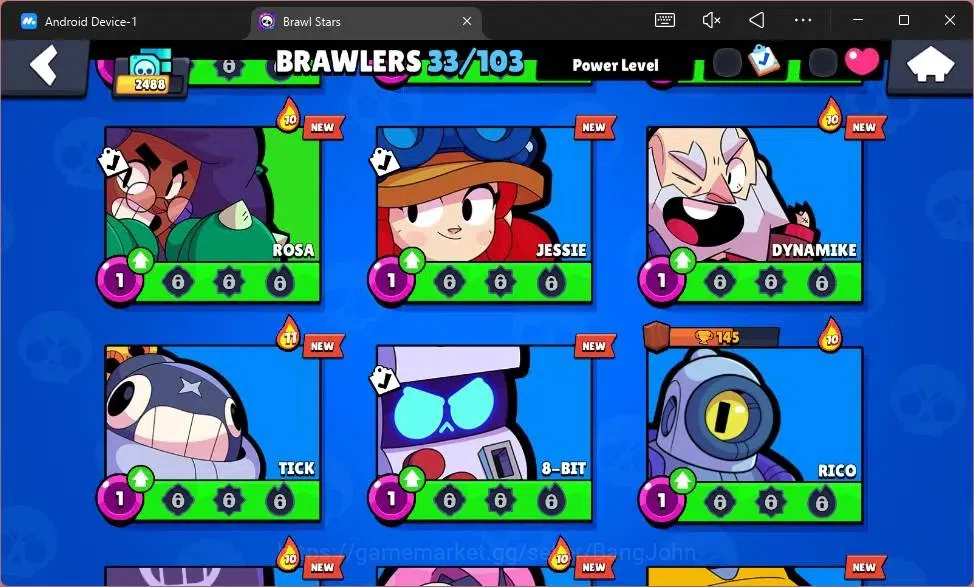 Brawl Stars Accounts Global |2488 Trophy|33 Brawler|2 Max Hypercharge(B image 7