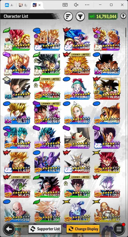 Dragon Ball Legends Accounts High-End Android |Lvl 149|Ready PVP|14.7M Total Power|1.3K CC|4 LR|5 UL|LR Trunks&Gohan,SSG 18