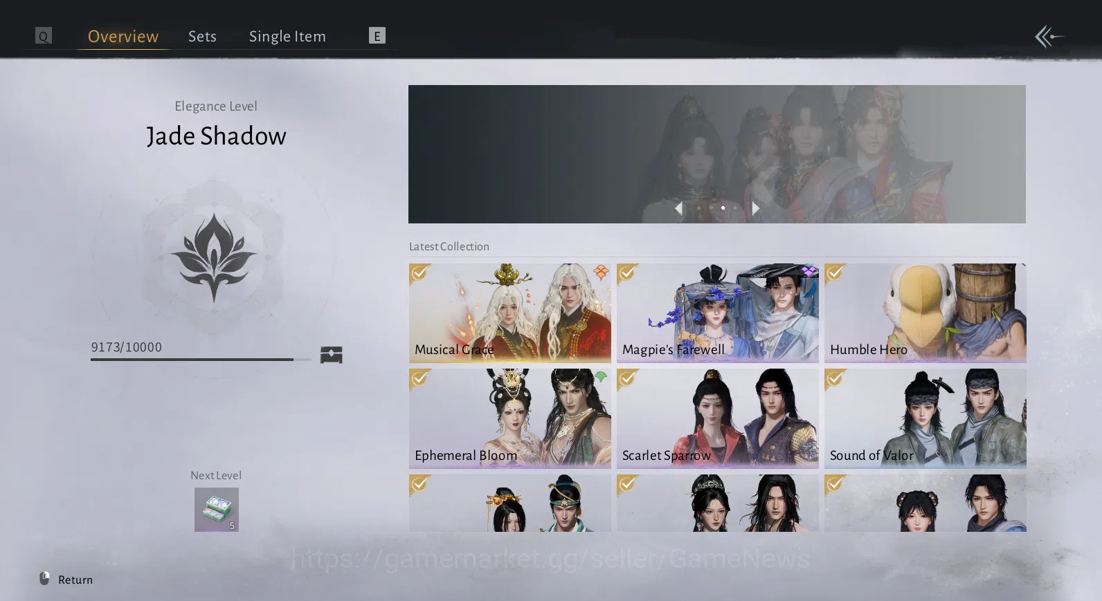 Where Winds Meet Accounts GLOBAL|Lv 79|GS 20k|Muscial Grace Sets+Magpie Farewell,etc|Maple Sorrow|Fleethoof Mouth|Oddity 17