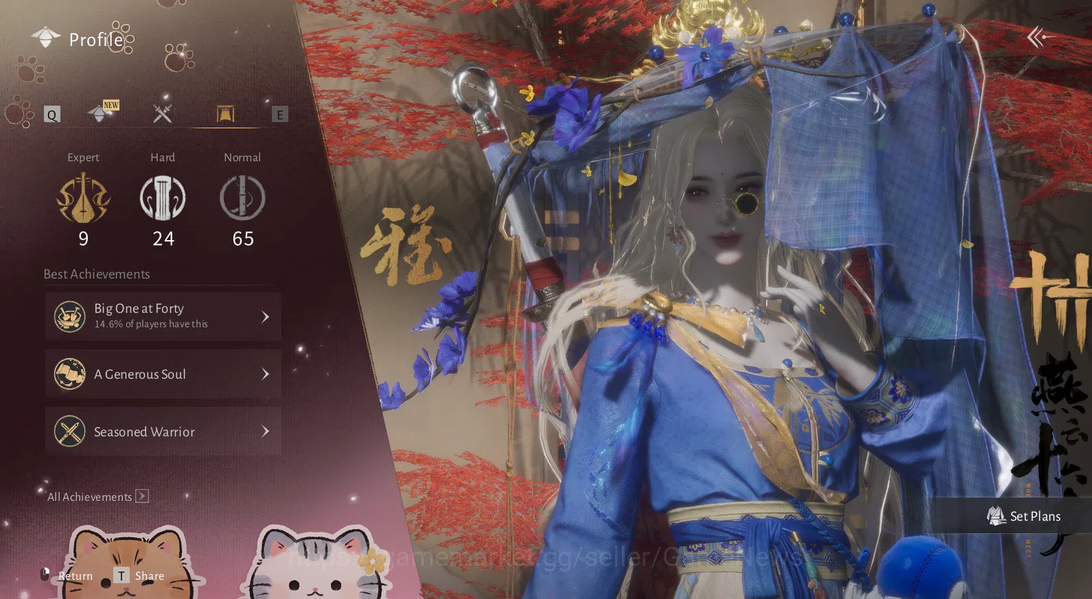 Where Winds Meet Accounts GLOBAL|Lv 79|GS 20k|Muscial Grace Sets+Magpie Farewell,etc|Maple Sorrow|Fleethoof Mouth|Oddity 3