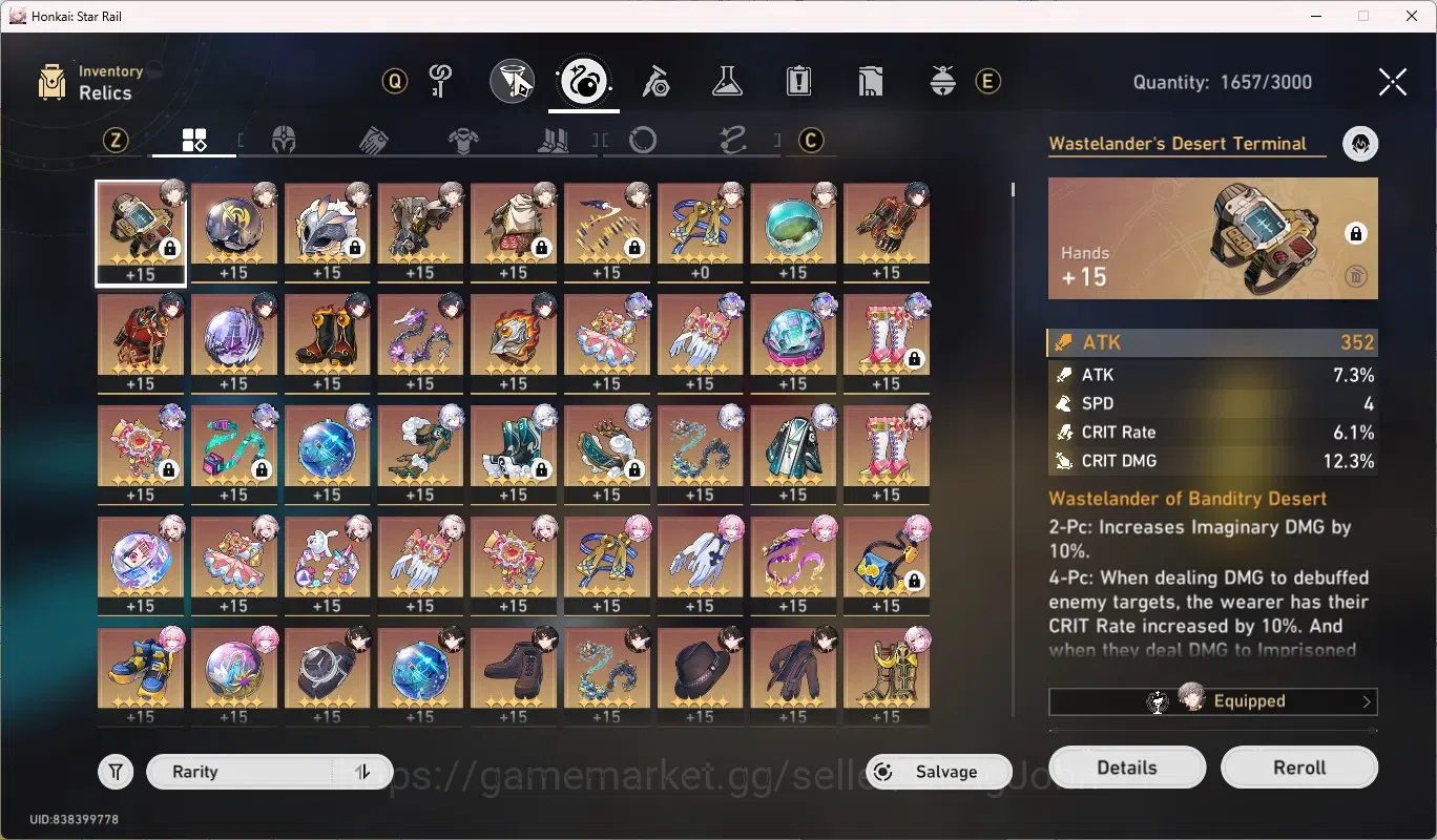 Honkai Star Rail Accounts ASIA|TL 70|25 Limited,Casto Premium Tim|[Hyacine,A image 13