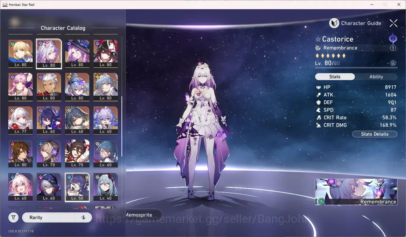 Honkai Star Rail Accounts ASIA|TL 70|25 Limited,Casto Premium Tim|[Hyacine,A image 3