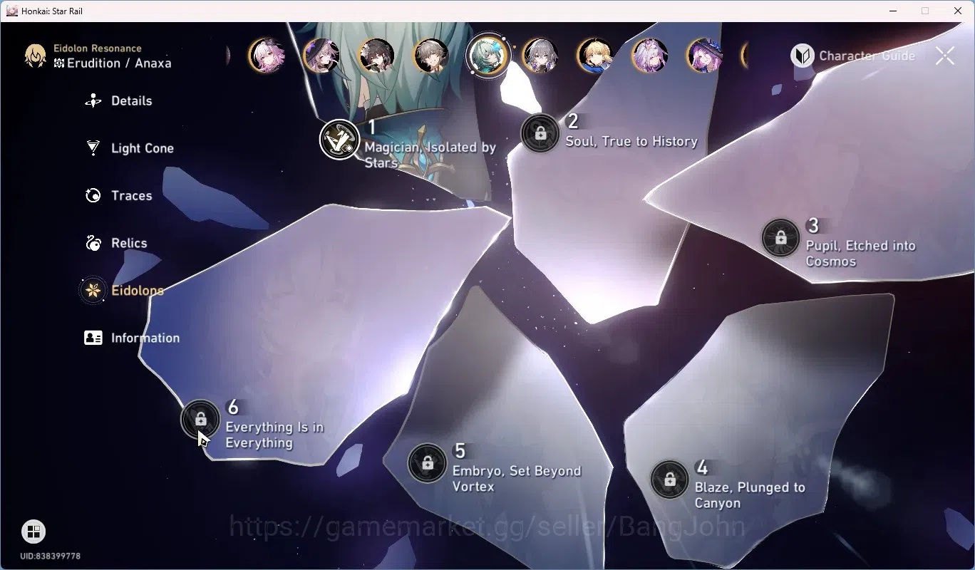 Honkai Star Rail Accounts ASIA|TL 70|25 Limited,Casto Premium Tim|[Hyacine,A image 6