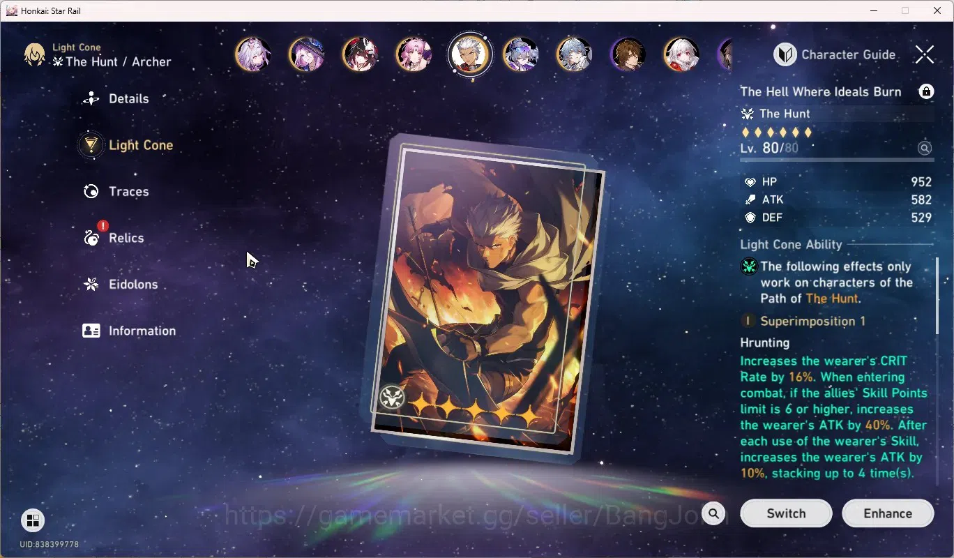 Honkai Star Rail Accounts ASIA|TL 70|25 Limited,Casto Premium Tim|[Hyacine,A image 8