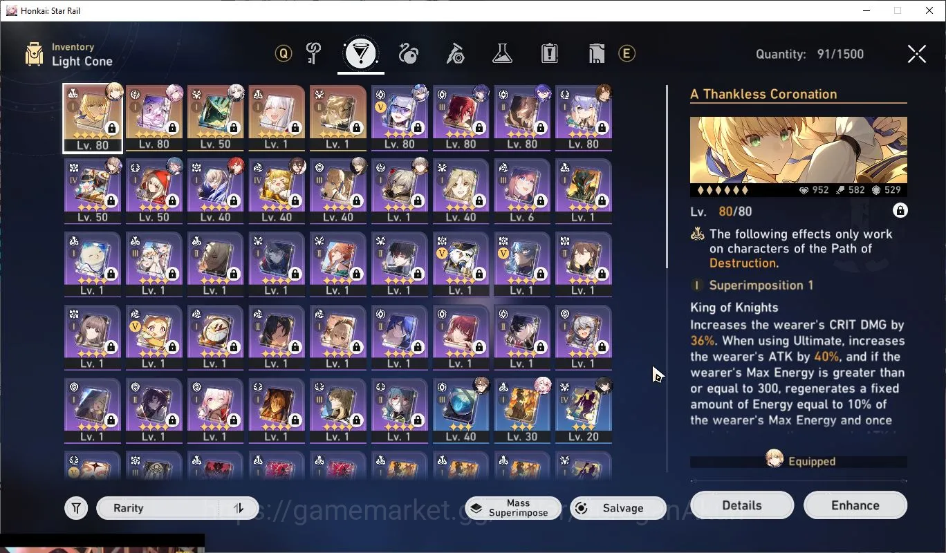 Honkai Star Rail Accounts ASIA [TL66]9 Limited (Evernight,Saber)+Sign [Acher image 4